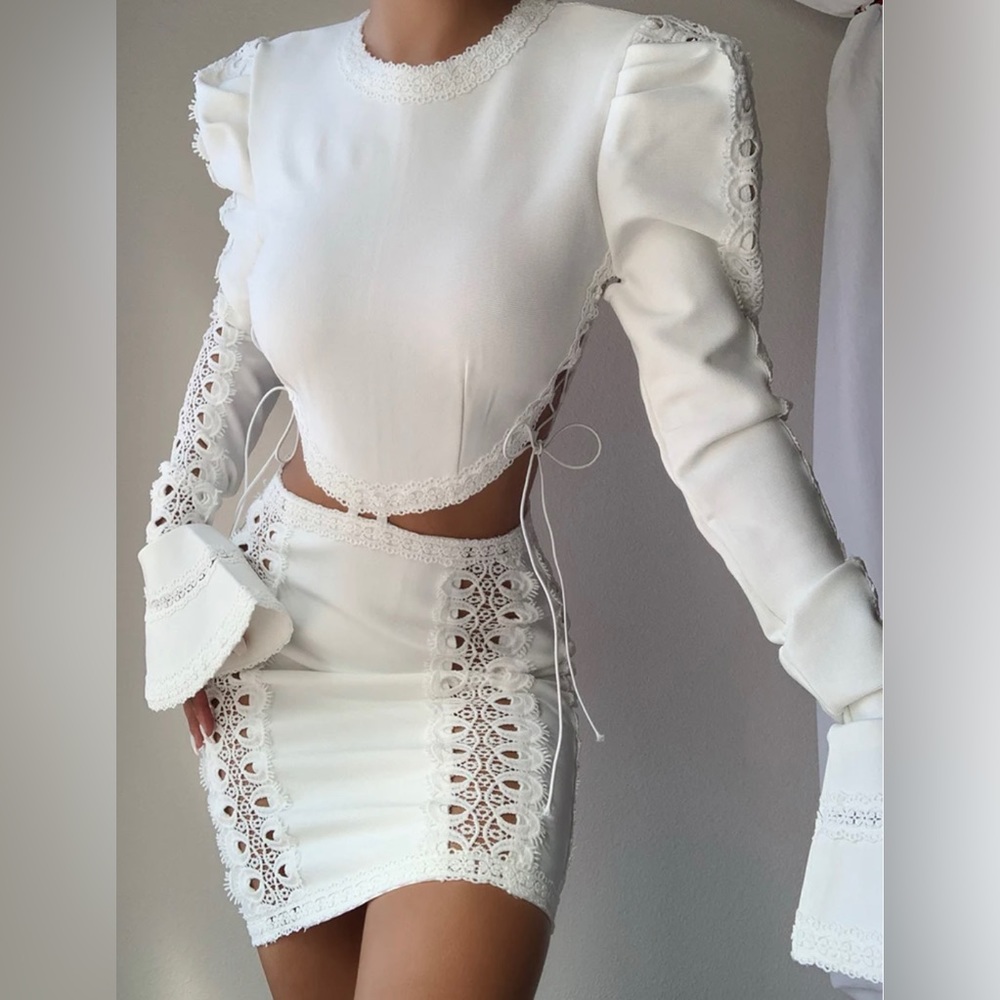 white dress